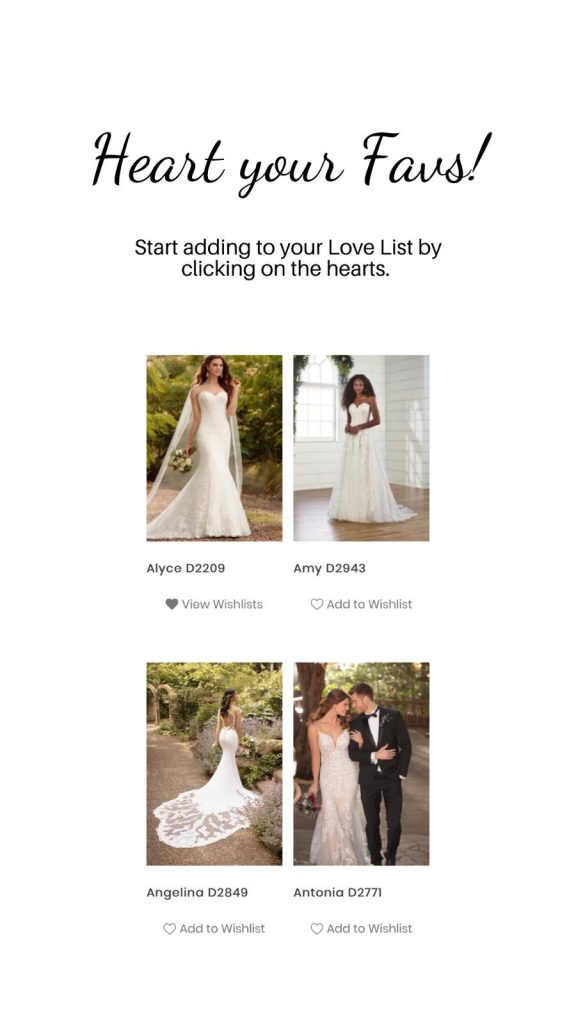 David's bridal clearance wish list