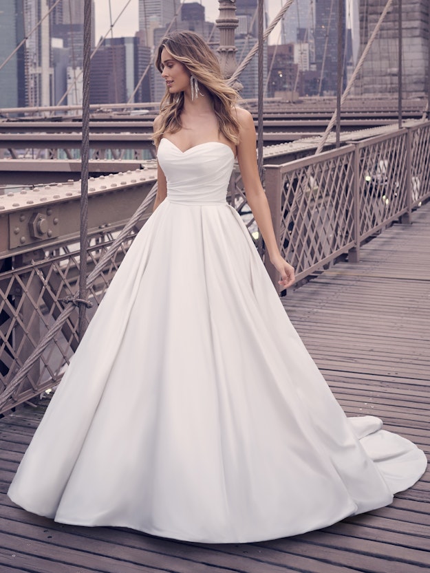 Maggie sottero satin top wedding dress